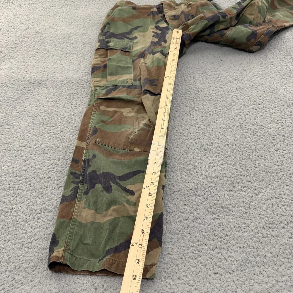 US Military BDU Cargo Pants Mens Small Regular Woodland Camo